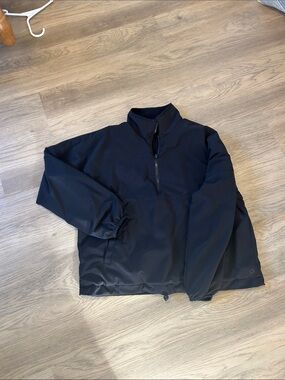 GAP Black Quarter-Zip Windbreaker Pullover